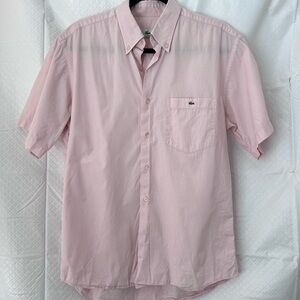 Lacoste Men's Light Pink Button Down Shirt